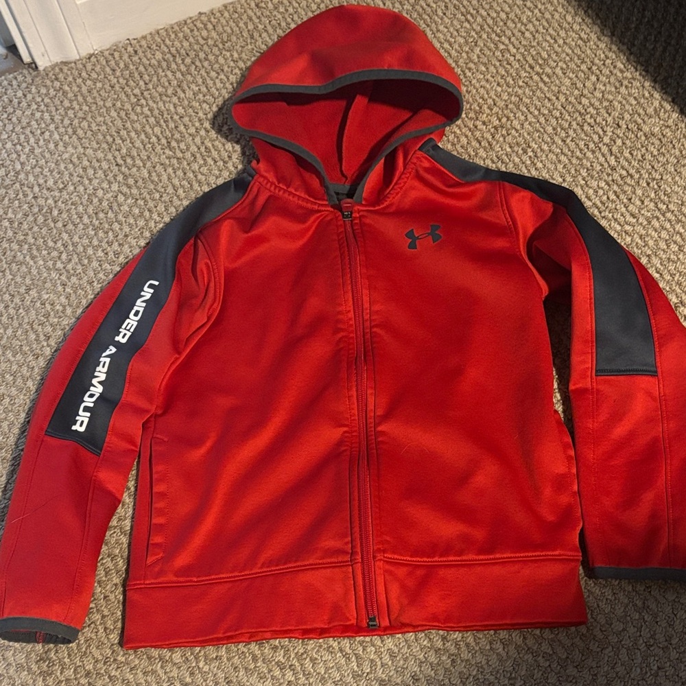 Under Armour Kids Red and black Hoodie